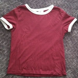 H&M Red and White T-Shirt